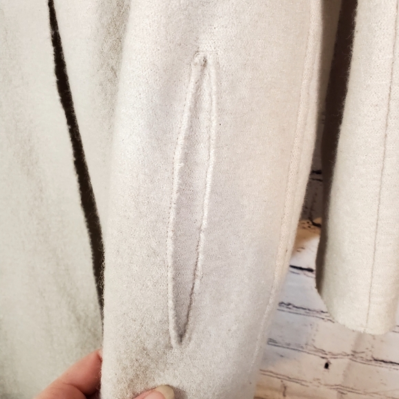 LANIUS 100% VIRGIN WOOL LONG COAT Size 42 Large - Picture 4 of 15